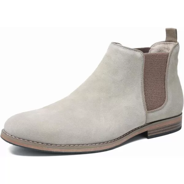 Cestfini Men Chelsea Boots Casual Suede Dress Boots Comfortable Oxfords Ankle Chukka Boots for MenM524grey