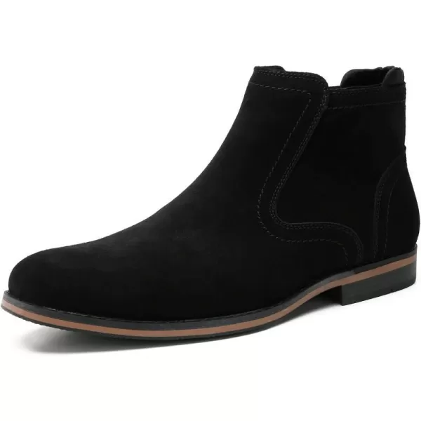 Cestfini Men Chelsea Boots Casual Suede Dress Boots Comfortable Oxfords Ankle Chukka Boots for MenM528black