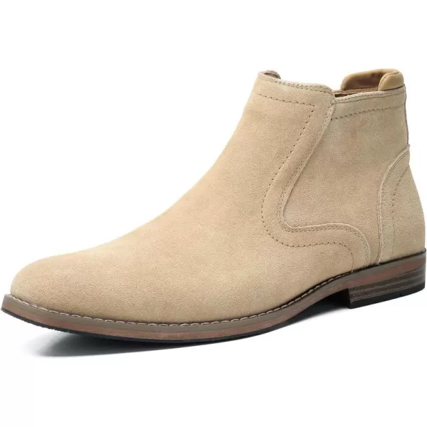 Cestfini Men Chelsea Boots Casual Suede Dress Boots Comfortable Oxfords Ankle Chukka Boots for MenM528camel