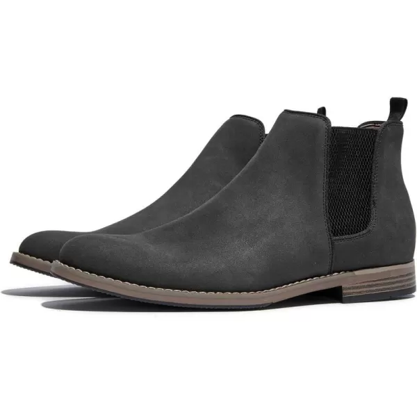 Cestfini Men Chelsea Boots Casual Suede Dress Boots Comfortable Oxfords Ankle Chukka Boots for MenRtm03black