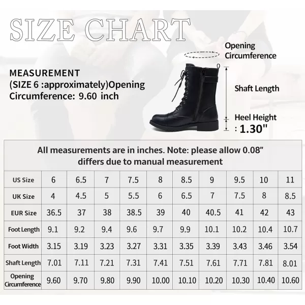 Vepose Womens 928 Military Combat Boots Mid Calf Bootswith Card Knife Wallet PocketAmilitary928black