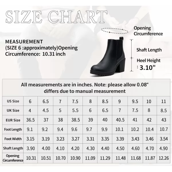 Vepose Womens 999 Fashion Platform Chunky Low Heel Chelsea Boots Ankle BootiesBlackclassic999