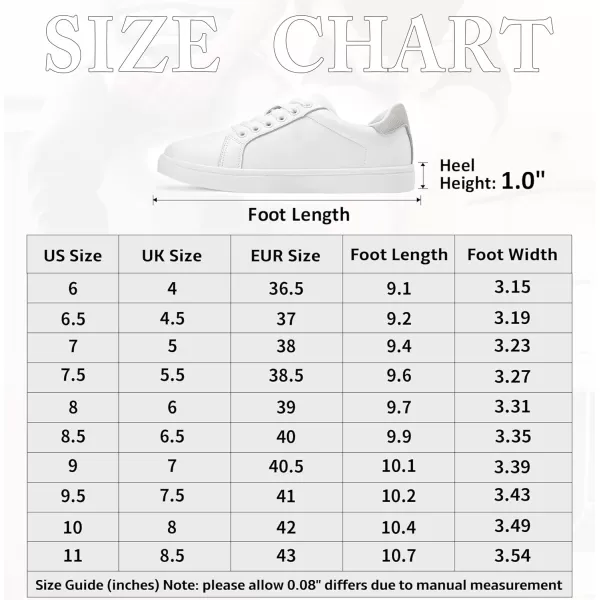 Vepose Womens 8003 Fashion Lace Up Comfortable Casual Tennis SneakersBwhite Grey8003 Leather