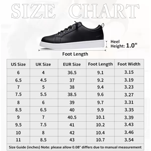 Vepose Womens 8003 Fashion Lace Up Comfortable Casual Tennis SneakersDblack8005