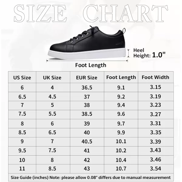 Vepose Womens 8003 Fashion Lace Up Comfortable Casual Tennis SneakersDfashion 8005black