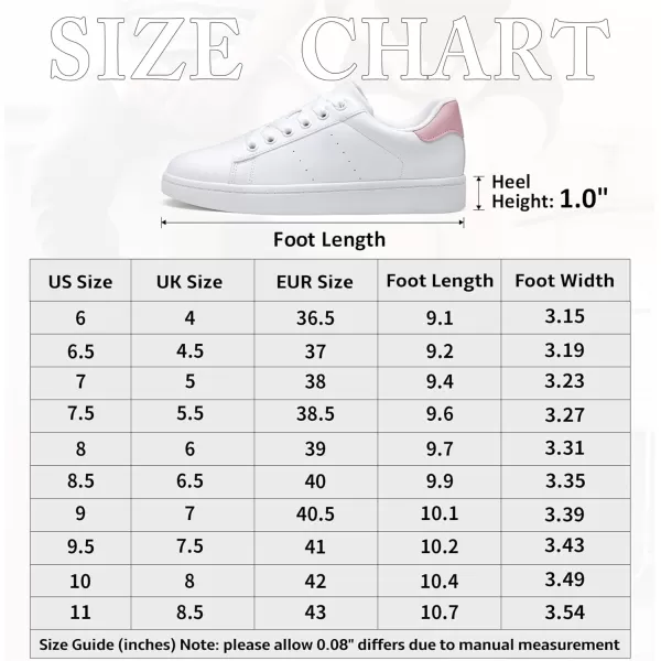 Vepose Womens Fashion Sneakers Casual Shoes Comfortable Dress Sneaker 20A8002white Pink