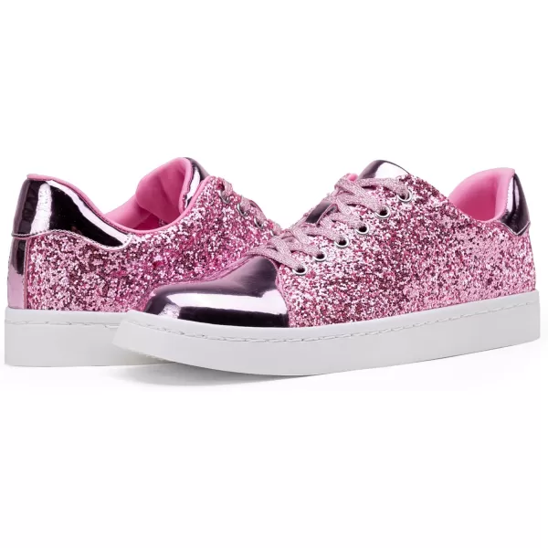 Vepose Womens Fashion Sneakers Casual Shoes Comfortable Dress Sneaker 20Sneakers Bling8002gpink Glitter