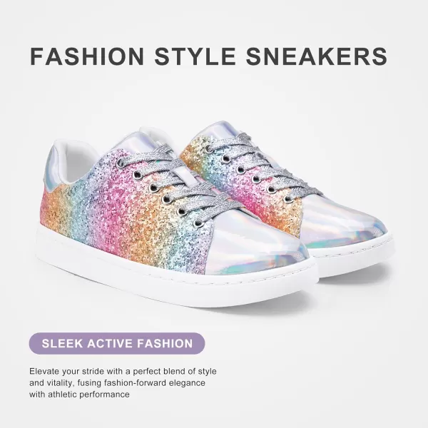 Vepose Womens Fashion Sneakers Casual Shoes Comfortable Dress Sneaker 20Sneakers Bling8002grainbow