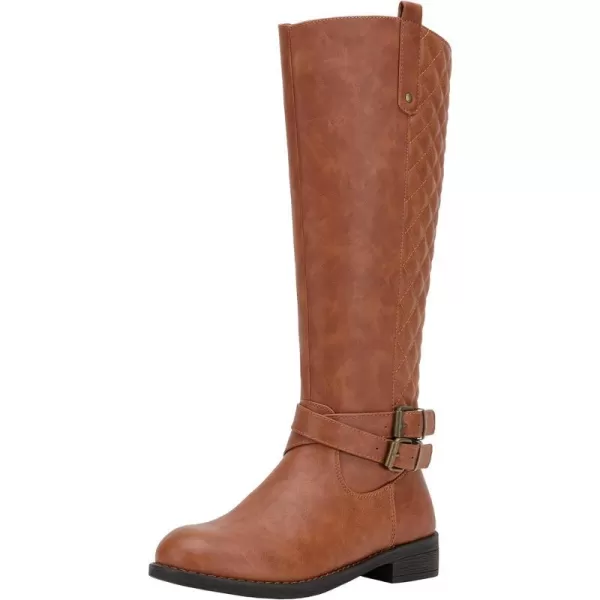 Vepose Womens 49 Riding Boots Knee High BootsBuckle Calf BootRiding Boots949brown