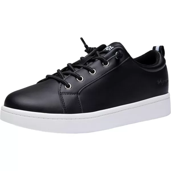 Vepose Womens 8003 Fashion Lace Up Comfortable Casual Tennis SneakersDblack8005