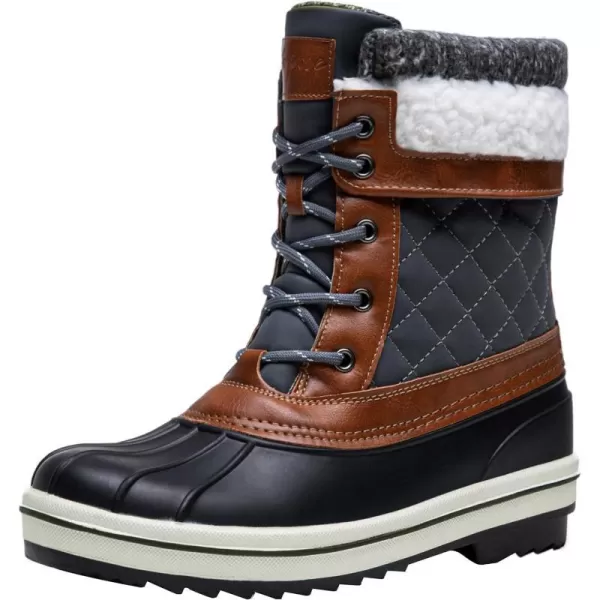 Vepose Womens 972A Eve Snow Boots  Waterproof Insulated BootsSnow Boots973ablackGrey