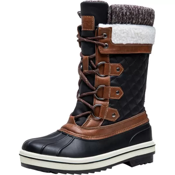 Vepose Womens 972A Eve Snow Boots  Waterproof Insulated BootsWindback Boots972ablackBrown