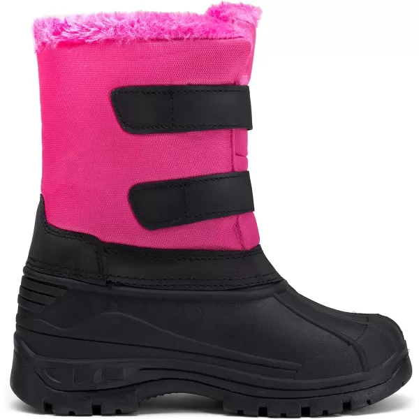 Vepose Boys Girls Snow Boots Insulated Waterproof Boots Outdoor Shoes Walking Booties Toddler Little Kid Big KidChild822pink