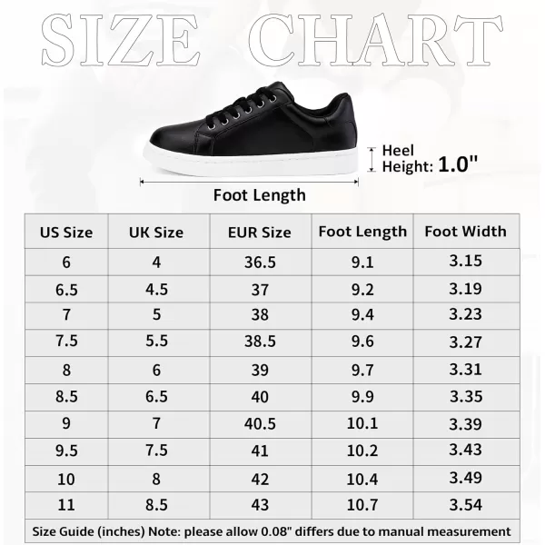 Vepose Womens 8003 Fashion Lace Up Comfortable Casual Tennis SneakersAsneakers 8003black