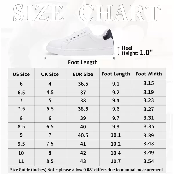 Vepose Womens 8003 Fashion Lace Up Comfortable Casual Tennis SneakersAsneakers 8003white Black