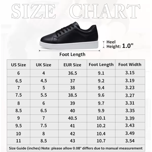 Vepose Womens 8003 Fashion Lace Up Comfortable Casual Tennis SneakersSneakers8003black