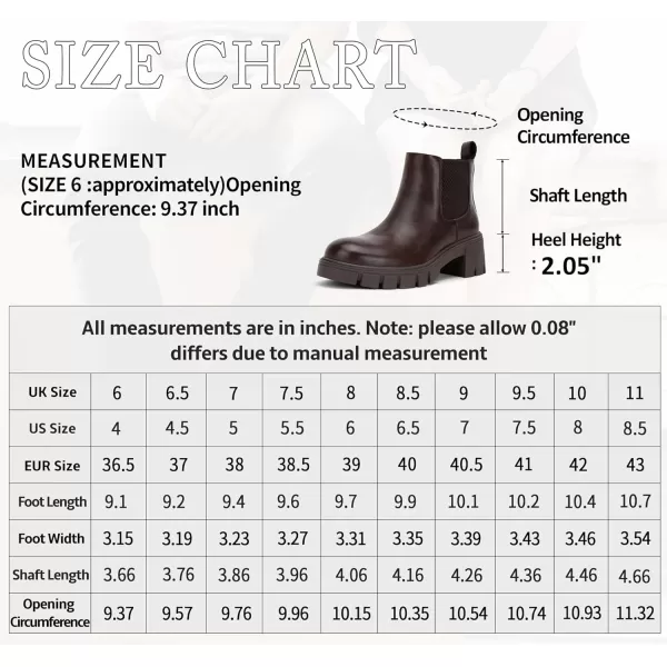 Vepose Womens 936 Lug Sole Platform Chelsea Ankle Boots Combat Fall BootiesClassic936brown