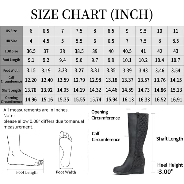 Vepose Womens 9652  Knee High Boots  Wedge Calf Boot with Side ZipperWedge Knee Boots9652grey