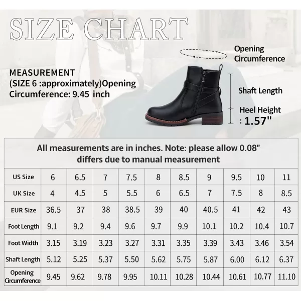 Vepose Womens 9682 Ankle Boots Flat Boots Buckle Short Booties for WomenFashion Ankle9681black