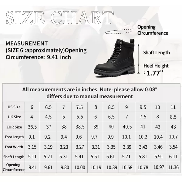 Vepose Womens Ankle Boots 9609 Fashion Lace Up Combat Booties for Women 20Classic Hiking Boots9609black