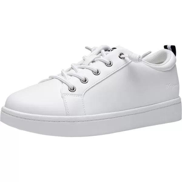 Vepose Womens 8003 Fashion Lace Up Comfortable Casual Tennis SneakersSport Casual8005white