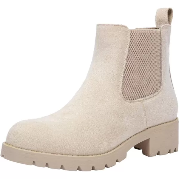 Vepose Womens 9607 Chelsea Ankle Boots PullOn Booties for WomenChelsea Ankle9607nude