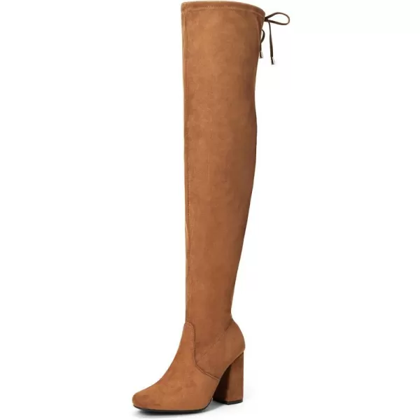 Vepose Womens 995A Over The Knee High Tall Square Toe Block Heel Boots for WomenBoots995camel1