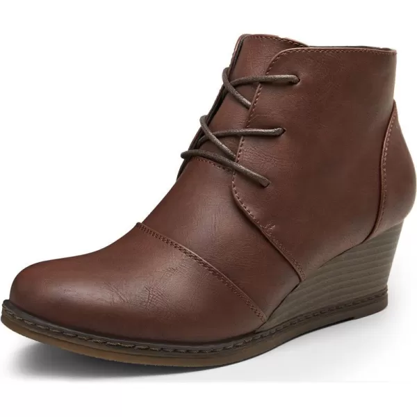 Wedge Boots-938-cognac