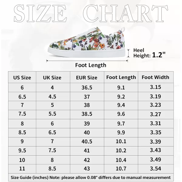 Vepose Womens 8006 Fashion Sneakers Walking Comfortable Shoes Slip on Casual SneakerComfy Sneakers8006flower