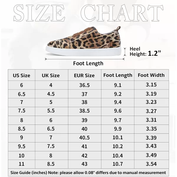 Vepose Womens 8006 Fashion Sneakers Walking Comfortable Shoes Slip on Casual SneakerComfy Sneakers8006leopard