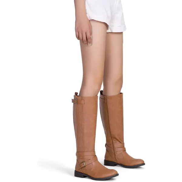 Vepose Womens 952 Stretch Riding Retro Fashion Knee High BootsRiding Retro952camel Brown