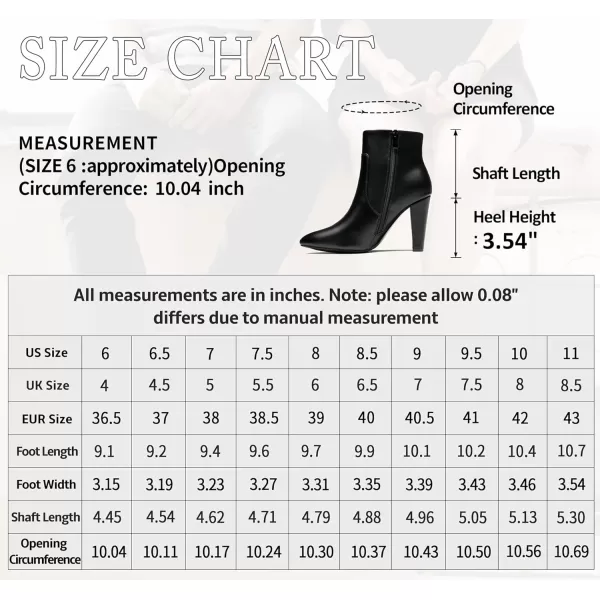 Vepose Womens 9633 Ankle Boots Fashion Stiletto High Heel Booties Dress Point Toe BootDress Boots9633black Pu