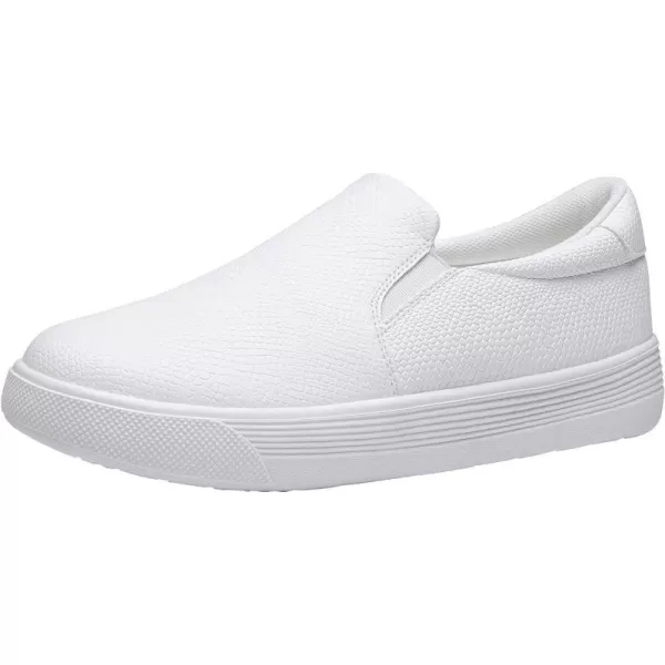 Vepose 8008 Slip on Sneakers Women Fashion Sneakers Comfortable Casual Loafers Shoes with Memory FoamSlip on Sneaker8008all White