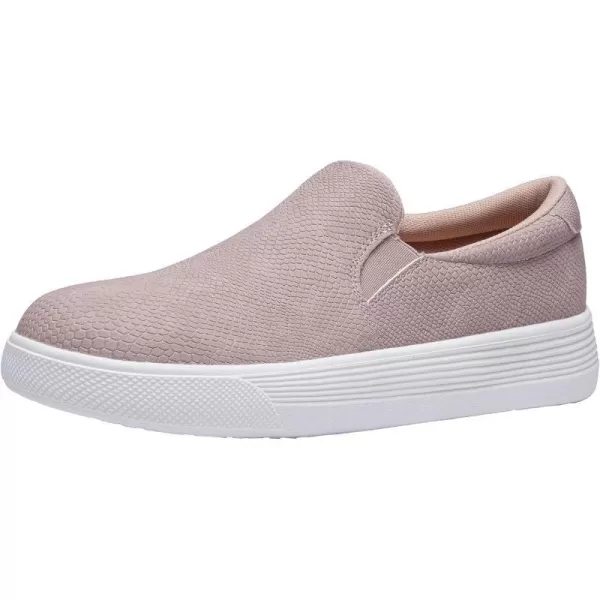 Vepose 8008 Slip on Sneakers Women Fashion Sneakers Comfortable Casual Loafers Shoes with Memory FoamSlip on Sneaker8008greyTaupe Embossed