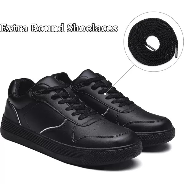 Vepose Womens 8001 Fashion Sneakers Arch Support Laceup Casual Sneaker Tennis Walking Dress Shoes for LadyLaces Sneaker8001full Black