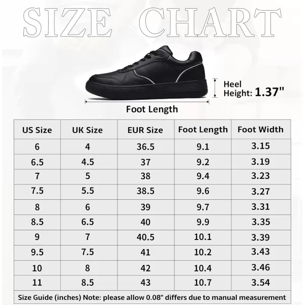 Vepose Womens 8001 Fashion Sneakers Arch Support Laceup Casual Sneaker Tennis Walking Dress Shoes for LadyLaces Sneaker8001full Black