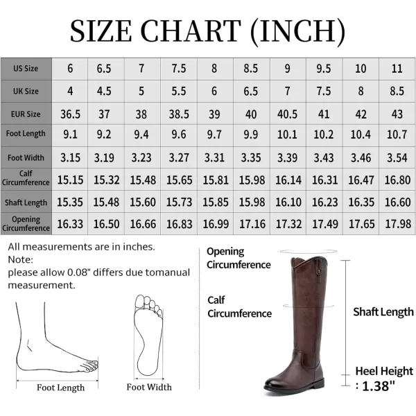 Vepose Womens Knee High Boots 956 Zipper Tall Fashion BootsTall956coffee