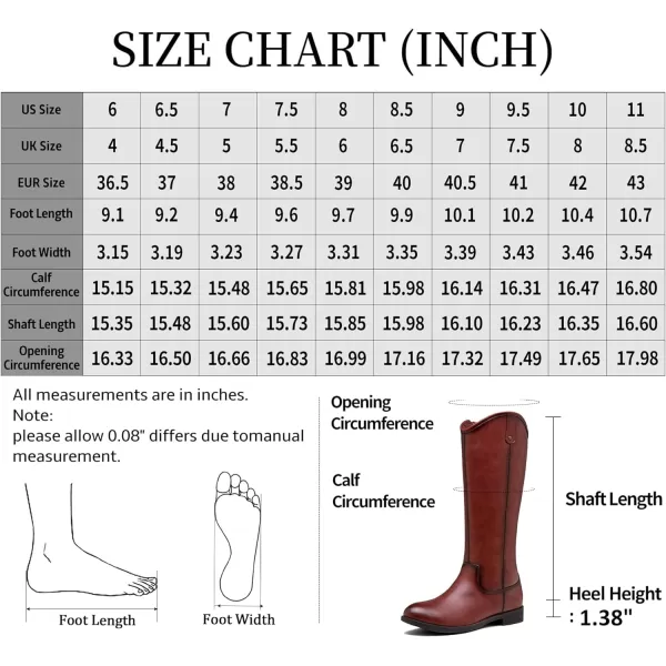 Vepose Womens Knee High Boots 956 Zipper Tall Fashion BootsTall956cognac