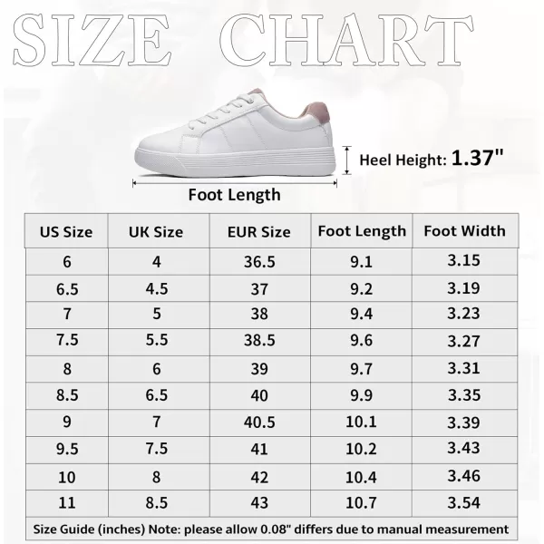 Vepose 8013 White Sneakers for Women Casual Fashion Flat Low Top Comfortable Classic ShoesCasual8013white Pink