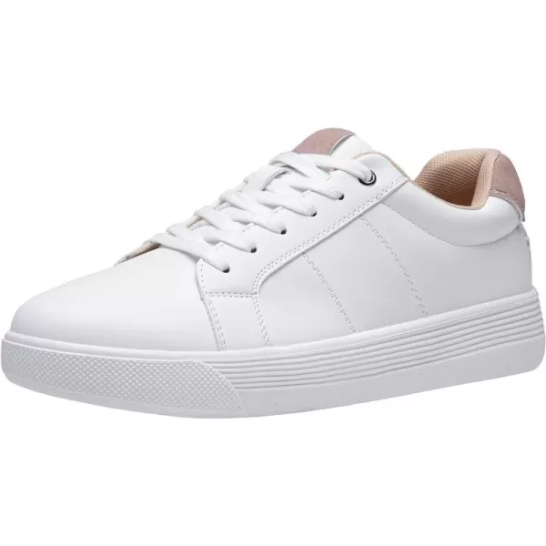 Vepose 8013 White Sneakers for Women Casual Fashion Flat Low Top Comfortable Classic ShoesCasual8013white Pink