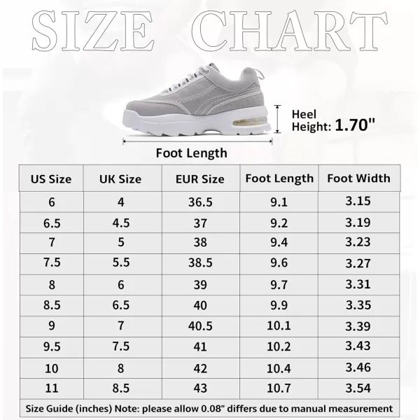 Vepose Womens 8019 Fashion Sneakers Air Cushion Laceup Walking SneakersMemory Foam Running ShoesComfort Sneaker8019grey