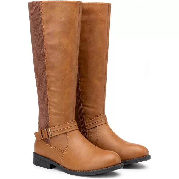 Vepose Womens 955 Comfort Tall Knitted Riding Knee High BootsKnitting Boots955camel Brown