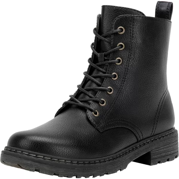 Vepose Womens 962223 Fashion Classic Lace Up Combat Boots Ankle BootiesClassic Boots9623black