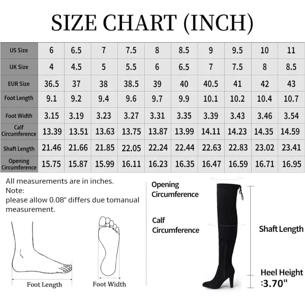 Vepose Womens 992 Thigh High Over The Knee Boots Suede Long Boot with Inner ZipperLong Boots993black