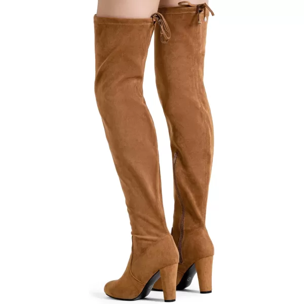 Vepose Womens 992 Thigh High Over The Knee Boots Suede Long Boot with Inner ZipperLong Boots993camel