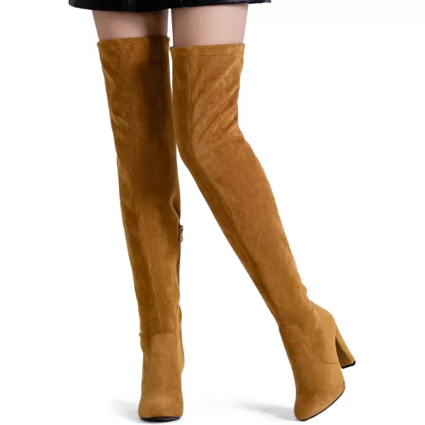 Vepose Womens 992 Thigh High Over The Knee Boots Suede Long Boot with Inner ZipperLong Boots993khaki