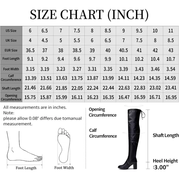 Vepose Womens 992 Thigh High Over The Knee Boots Suede Long Boot with Inner ZipperThigh High992black Pu