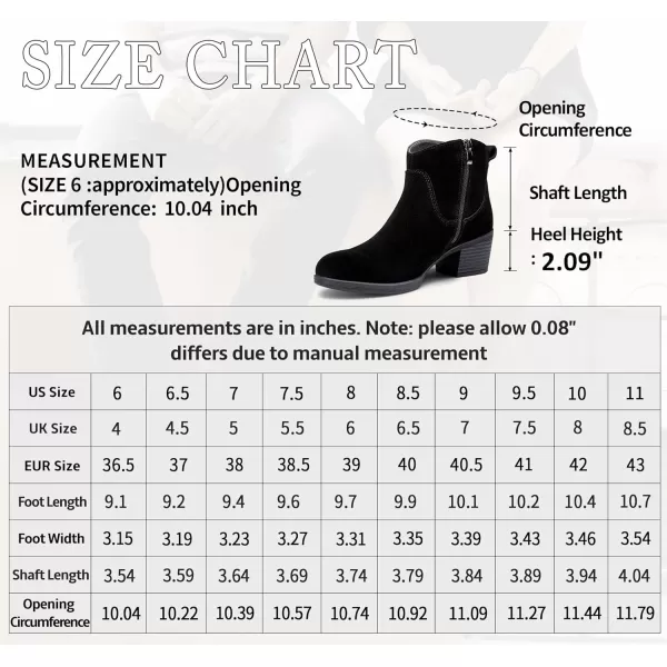 Vepose Womens Suede Leather Ankle Boots  Fashion Bootieswith Inner ZipperInner Zipper9001black