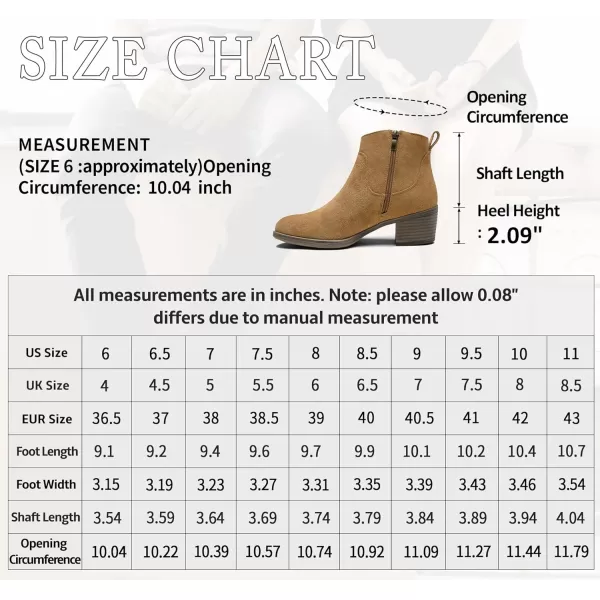 Vepose Womens Suede Leather Ankle Boots  Fashion Bootieswith Inner ZipperInner Zipper9001camelBrown