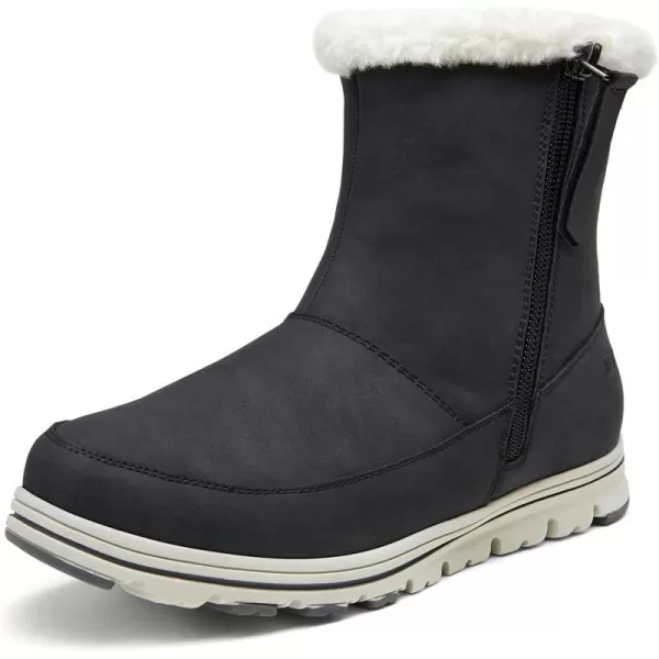 Vepose Womens Fashion Snow Ankle Boots Windbreak Warm Booties WaterproofOuter Zipper963grey